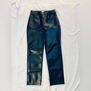 Aritzia Wilfred Melina Leather Pants - Black - 12 (Tall)